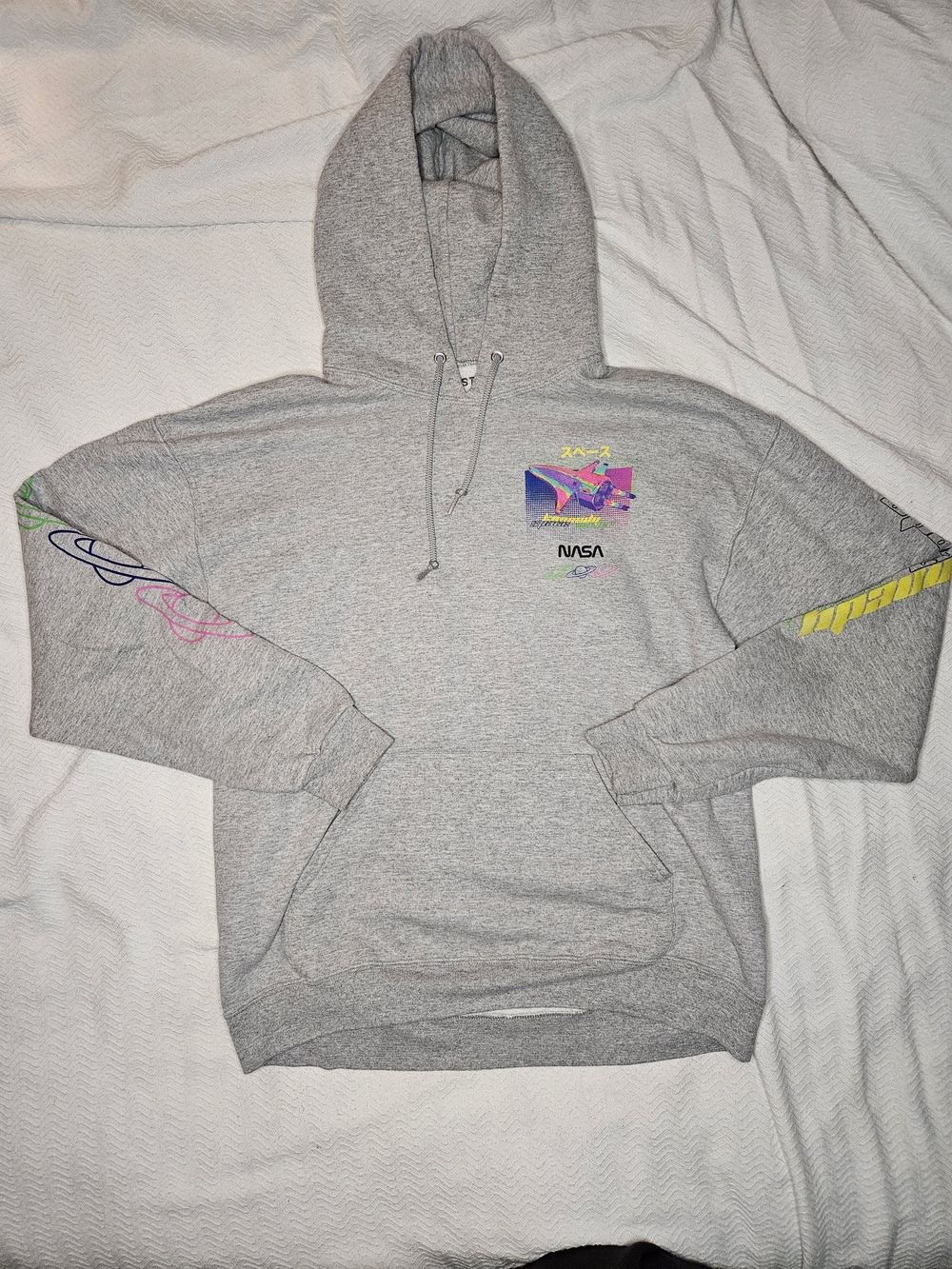 NASA Kennedy Space Center Gray Hoodie Large